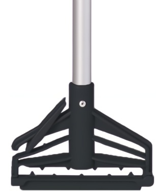 60'' Black Quick Change Aluminum Mop Handle
